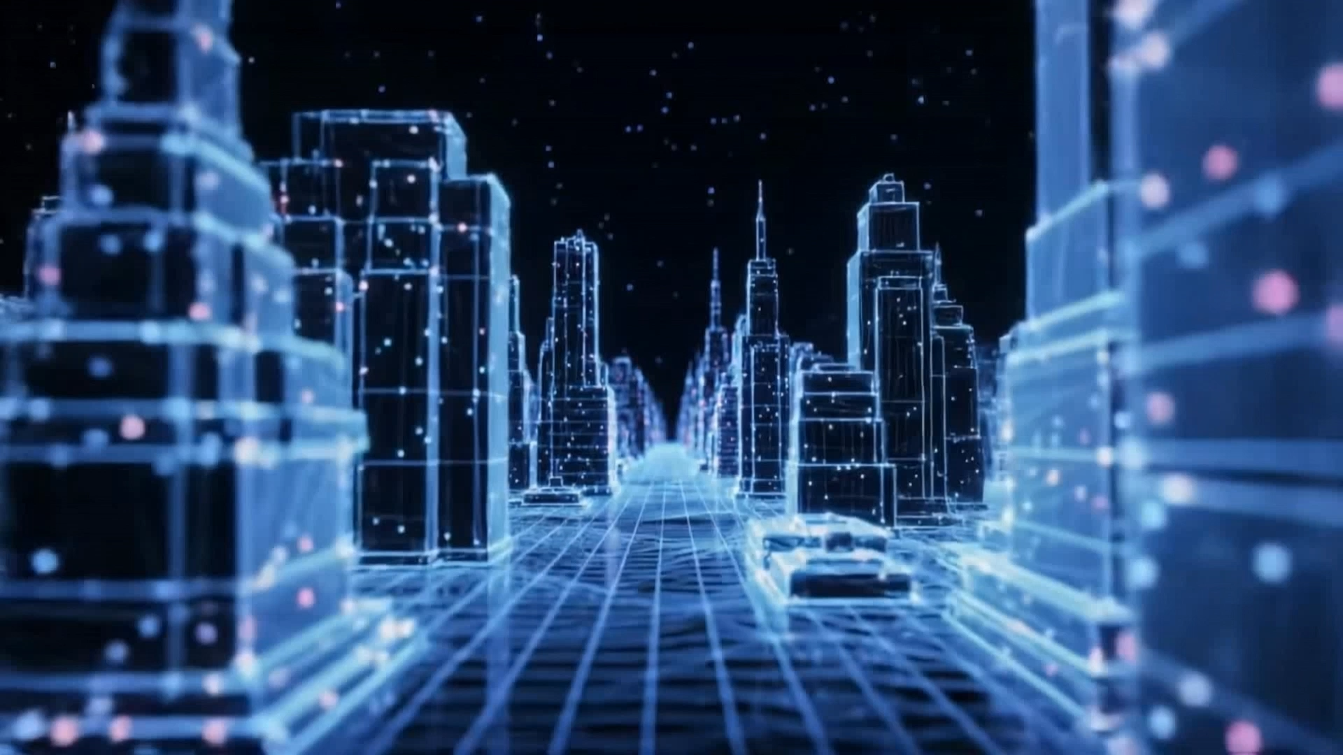 Futuristic cityscape
